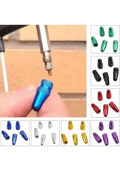 Yeşil Stil 5 Adet Alüminyum Alaşımlı Yol Mtb Bisiklet Tüpü Lastik Bisiklet Lastik Tekerlek Fv Fransız Vana Kapağı Presta Hava Vana Kapakları (Yurt Dışından)