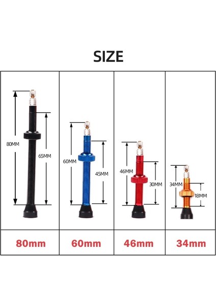 Turuncu 34 mm Stili Blooke Bisiklet Tubeless Vana Presta Fv Kap Çekirdek Ountain Nipel Wtool Mtb Yol Bisikleti Aksesuarları (Yurt Dışından)