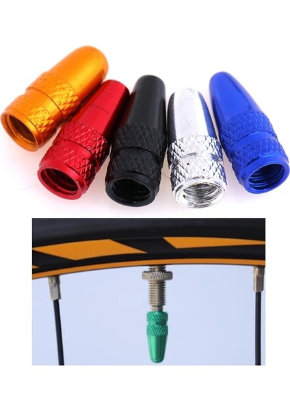 Sarı Stil 1- Bisiklet Presta Valf Kapağı Dayanıklı Bisiklet Fixie Mtb Presta Jant Lastik Kök Hava Valfi Kapakları Toz Kapağı Bisiklet Aksesuarları (Yurt Dışından)