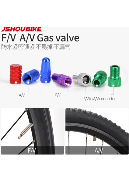 Bağlayıcı Ti 1 Adet Tarzı Jshou Bisiklet Schrader Sclaverand Presta Vana Kapak Kapakları Adaptör Pompası Dönüştürmek Presta Tekerlekler Gaz Memesi Tüp Bisiklet Aksesuarları (Yurt Dışından)