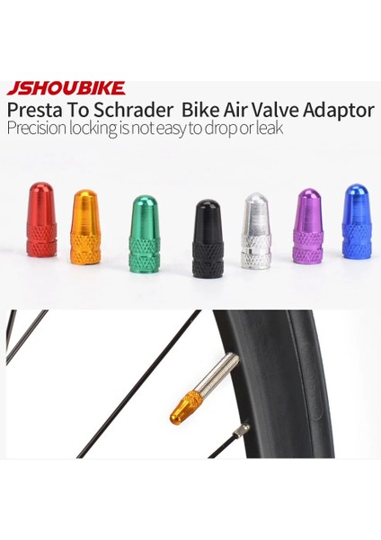 Bağlayıcı Ti 1 Adet Tarzı Jshou Bisiklet Schrader Sclaverand Presta Vana Kapak Kapakları Adaptör Pompası Dönüştürmek Presta Tekerlekler Gaz Memesi Tüp Bisiklet Aksesuarları (Yurt Dışından)