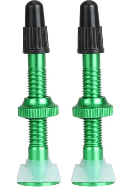 Yeşil Stil 2 Adet Ubeless Vana Kök Fv Presta Vana Alüminyum Alaşımlı Tubeless Lastik Vana Kapaklı Dağ Bisikleti Yol Bisikleti Lastik Parçaları (Yurt Dışından)