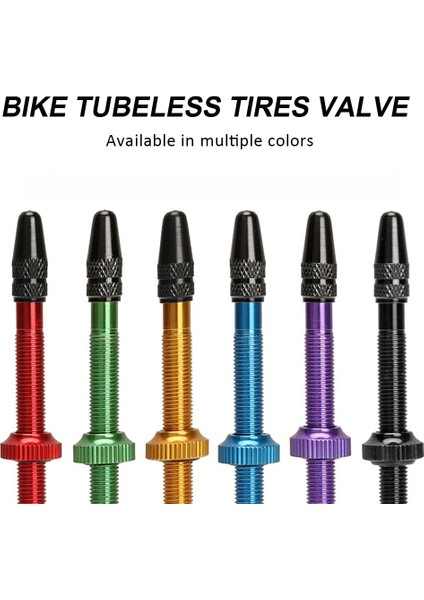 Yeşil Stil 2 Adet Ubeless Vana Kök Fv Presta Vana Alüminyum Alaşımlı Tubeless Lastik Vana Kapaklı Dağ Bisikleti Yol Bisikleti Lastik Parçaları (Yurt Dışından)
