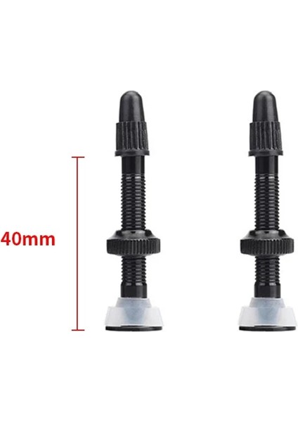 Siyah 40MM Tarzı Kr Bisiklet Valfi Dağ Bisikleti Aksesuarları Vakum Valfi Alüminyum Alaşımlı Fransız Çok Renkli Sızdırmazlık Valfi Uzatın (Yurt Dışından)