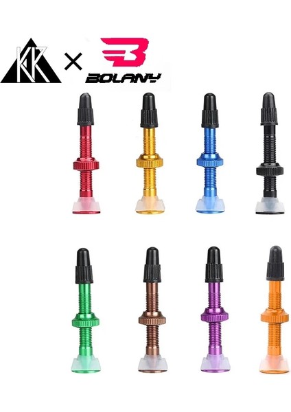 Siyah 40MM Tarzı Kr Bisiklet Valfi Dağ Bisikleti Aksesuarları Vakum Valfi Alüminyum Alaşımlı Fransız Çok Renkli Sızdırmazlık Valfi Uzatın (Yurt Dışından)