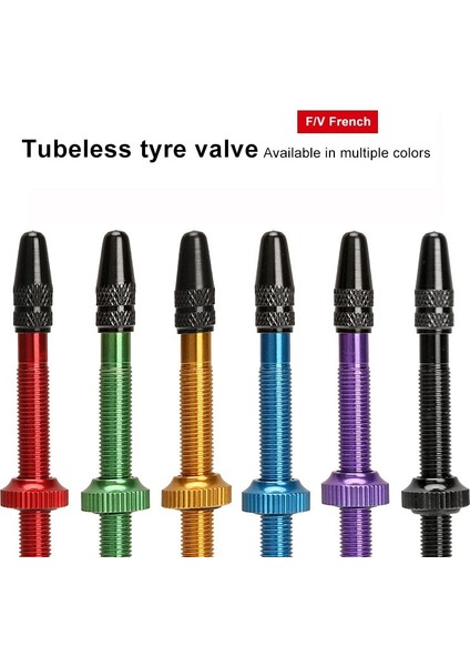 Siyah 40MM Tarzı Kr Bisiklet Valfi Dağ Bisikleti Aksesuarları Vakum Valfi Alüminyum Alaşımlı Fransız Çok Renkli Sızdırmazlık Valfi Uzatın (Yurt Dışından)