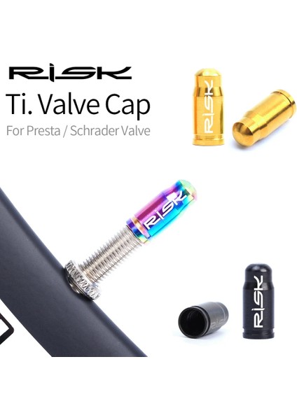 1 Takım Altın Tarzı Rısk Bisiklet Schraderpresta Valf Kapağı Titanyum Alaşımlı Ultralight Dağ Yol Bisikleti Lastik Kapağı Lastik Valf Koruyucu Mtb Parçası (Yurt Dışından) indirimleri