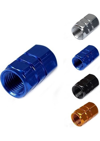 Gümüş Tarzı Evrensel Toz Geçirmez Alüminyum Alaşımlı Bisiklet Kapağı Tekerlek Lastiği Kaplı Araba Kamyon Tüpü Lastik Bisiklet Aksesuarları 4 Renk Vana 4 Adet (Yurt Dışından) modelleri