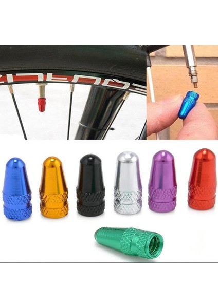 Yeşil Stil Bisiklet Presta Kap Dayanıklı Bisiklet Fixie Mtb Presta Jant Lastik Kök Hava Kapakları Toz Kapağı Bisiklet Aksesuarları (Yurt Dışından)