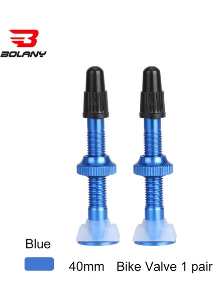 40MM Mavi 1 Çift Stili Bolany 1 Çift Bisiklet Vana Mtb Yol Bisikleti Genişletici Vanalar Tubeless Vakum Memesi Alüminyum Alaşım Mastik Aksesuarları (Yurt Dışından)