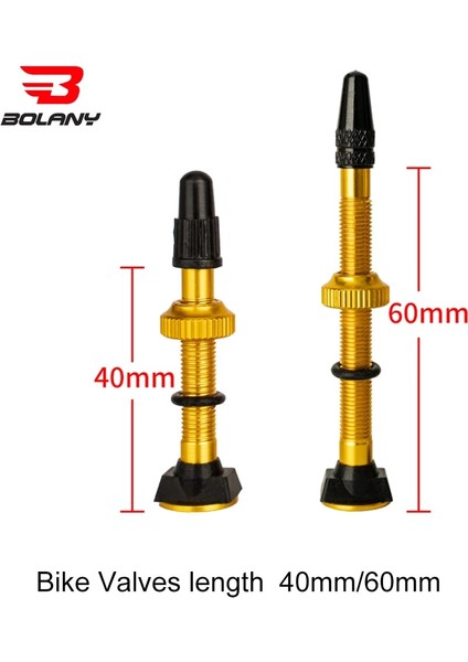 40MM Mavi 1 Çift Stili Bolany 1 Çift Bisiklet Vana Mtb Yol Bisikleti Genişletici Vanalar Tubeless Vakum Memesi Alüminyum Alaşım Mastik Aksesuarları (Yurt Dışından)