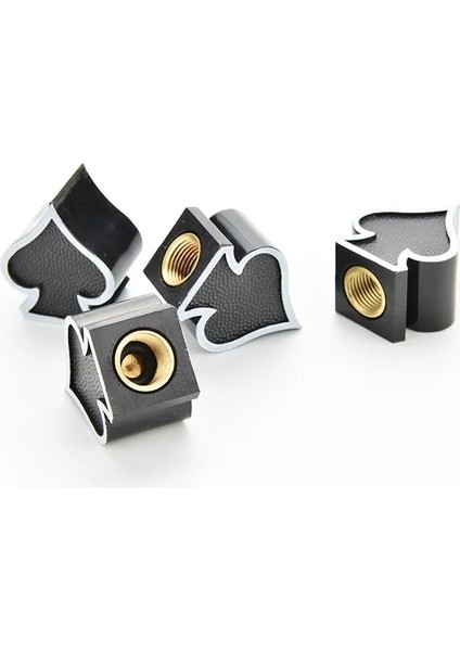 Siyah Stil 4 Adet Çok Bisiklet Lastiği Valf Kapakları Zar Topu Yıldız Taç Şekli Bisiklet Lastiği Tekerlek Kök Hava Valfi Kapağı Oto Kamyon Hava Geçirmez Kapaklar (Yurt Dışından)