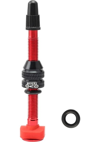 Kırmızı 60MM Stili Muqzı Bisiklet Alaşımlı Tubeless Lastik Fv Presta Vana Mtb Yol Bisikleti Tubeless Jant C Alaşımlı Nipel Pirinç Çekirdek Vana (Yurt Dışından)