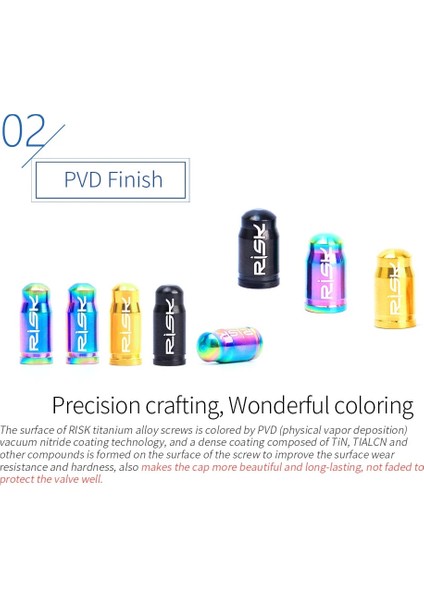 Yeşil Stil Rısk Bisiklet Schraderpresta Valf Kapağı Titanyum Alaşımlı Ultralight Dağ Yol Bisikleti Lastik Kapağı Lastik Valf Koruyucu Mtb Parçası (Yurt Dışından) fırsatları