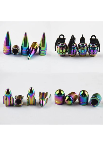 C 2 Adet Tarzı 2 Adet Alüminyum Araba Bisiklet Lastik Vana Kapakları Neon Işıkları Renkli Mermi Tasarım Araba Kamyon Hava Limanı Kapağı Lastik Jant Vana Tekerlek Kök Kapağı (Yurt Dışından)