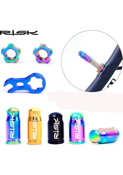 2 Adet Altın-Presta Stili Sıcak 1 Takım Titanyum Bisiklet Prestaschrader Vana Kapağı Mtb Bisiklet Lastiği Lastik Dönüşüm Gaz Toz Kapağı Bisiklet Adaptörü Aksesuarları (Yurt Dışından)