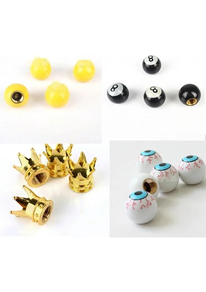 1 Adet Tarzı 4pcslot Bisiklet Lastiği Valf Kapakları Evrensel Toz Geçirmez Altın Taç Lastik Tekerlek Kök Hava Valfi Kapakları Lastik Valf Oto Kamyon Bisikleti (Yurt Dışından) modelleri