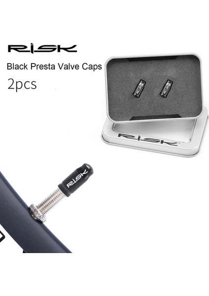 2 Adet Siyah-Presta Stili 1 Takım Titanyum Alaşımlı Prestaschrader Vana Kapağı ve Somun Bisiklet Lastiği Lastik Dönüşüm Gaz Tozluk Mtb Bisiklet Vana Adaptörü Vana Kapağı (Yurt Dışından)