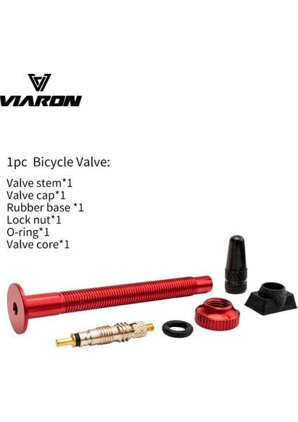 60MM Yeşil 1 Adet Tarzı Vıaron Bisiklet Vana Mtb Yol Bisikleti Tubeless Lastikler Dönüşüm Eloksal Alüminyum Alaşım Mastik Aksesuarları (Yurt Dışından)
