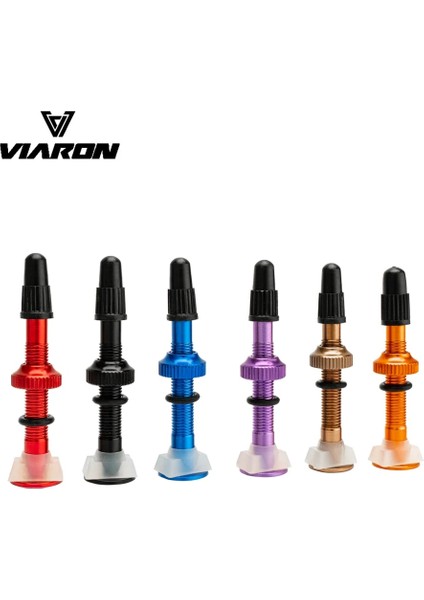 60MM Yeşil 1 Adet Tarzı Vıaron Bisiklet Vana Mtb Yol Bisikleti Tubeless Lastikler Dönüşüm Eloksal Alüminyum Alaşım Mastik Aksesuarları (Yurt Dışından)