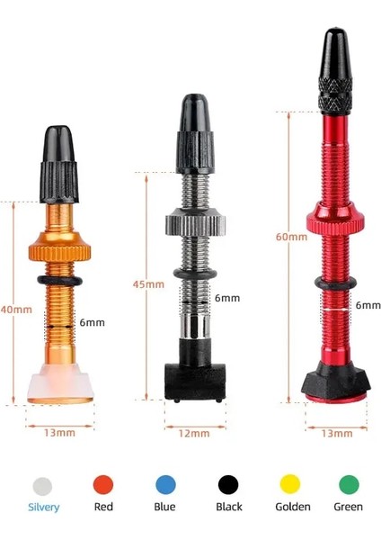 60 mm Alaşımlı Yeşil B Stili Deemount mm Bisiklet Tubeless Lastik Presta Valf C ile Işlenmiş Eloksallı Klozet ve Alet (Yurt Dışından)