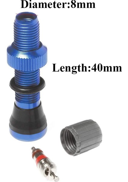 1 Adet Mavi Stil Tb Bisiklet Schrader Tubeless Vana Dağ Bisikleti Için Vana Jant Tekerlek Tubeless Lastik Lastik Vana Bisiklet Aksesuarları (Yurt Dışından)