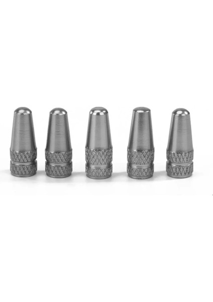 Titanyum Tarzı 5 Adet Bisiklet Presta Yüksek Alüminyum Basınç Valfi Kapakları Toz Kapakları Valf Adaptörü Bisiklet Yol Bisikleti Lastik Valf Adaptör Tüpü (Yurt Dışından)