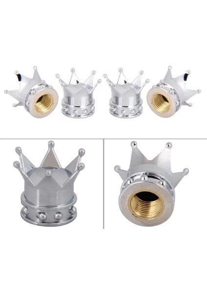 Altın 4 Adet Tarzı Lot Bisiklet Lastiği Valf Kapakları Evrensel Toz Geçirmez Altın Taç Lastik Tekerlek Kök Hava Valfi Kapakları Lastik Valf Oto Kamyon Bisikleti Sıcak (Yurt Dışından) modelleri