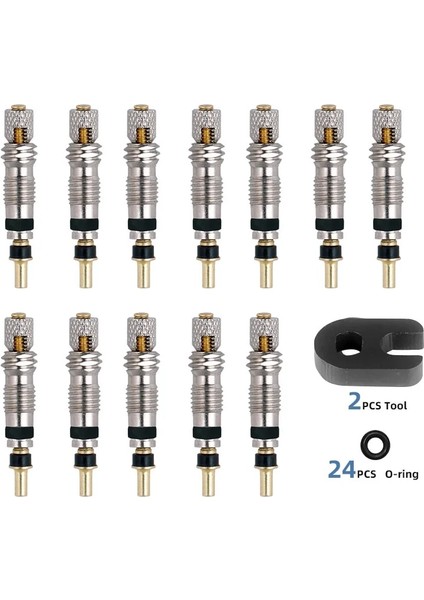 Presta Core 6pc 2V Stili Deemount En Li Presta Vana Çekirdek Pcs Pirinç C Fv Mtb Yol Bisikleti Tüpleri Servis Parçaları Aracı Opsiyonel (Yurt Dışından)