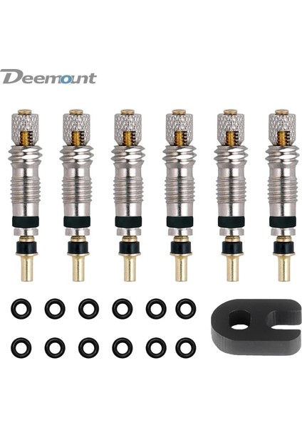 Presta Core 6pc 2V Stili Deemount En Li Presta Vana Çekirdek Pcs Pirinç C Fv Mtb Yol Bisikleti Tüpleri Servis Parçaları Aracı Opsiyonel (Yurt Dışından)