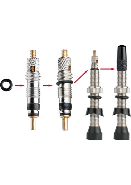 Presta Core 6pc 2V Stili Deemount En Li Presta Vana Çekirdek Pcs Pirinç C Fv Mtb Yol Bisikleti Tüpleri Servis Parçaları Aracı Opsiyonel (Yurt Dışından)