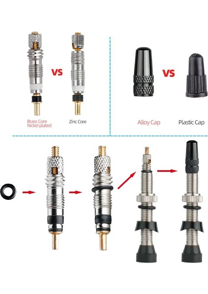 40MM Alaşım Mavi Tarzı Deemount mm Pirinç Veya Alaşımlı Kök Bisiklet Fv Presta Tubeless Lastik Valf Yol Bisikleti Mtb Nipel Wtool Alaşımlı Valf Kapağı (Yurt Dışından)