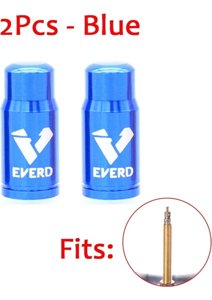 Sadece 2 Kapak - Mavi Stil Rısk Yol Bisikleti Valf Somunu Yıkayıcı 2 Valf Kapağı Seti Mtb Yol Bisikleti Presta Lastik Valf Sabit Somun Bisiklet Koruma Aksesuarları (Yurt Dışından)