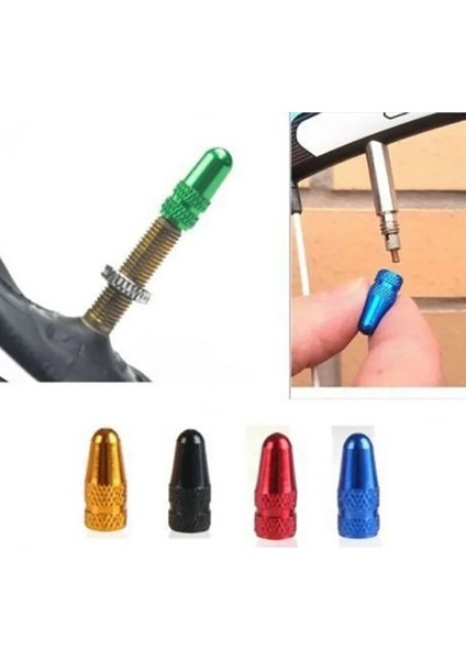B --- Kırmızı --- 4 Adet Tarzı 4 Adet Bisiklet Vana Kapakları Alüminyum Presta Vana Kapakları Yüksek Basınç Sivri Lastik Vana Toz Kapağı Mtb Bisiklet Bisiklet Bisiklet Aksesuarları (Yurt Dışından)