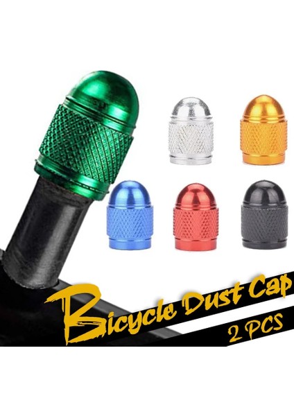 Siyah Stil 2 Adet Bisiklet Jant Lastik Kapak Koruyucu Lastik Toz Geçirmez Bisiklet Bisiklet Presta Valf Lastik Kapağı Toz Kapağı Schrader (Yurt Dışından)