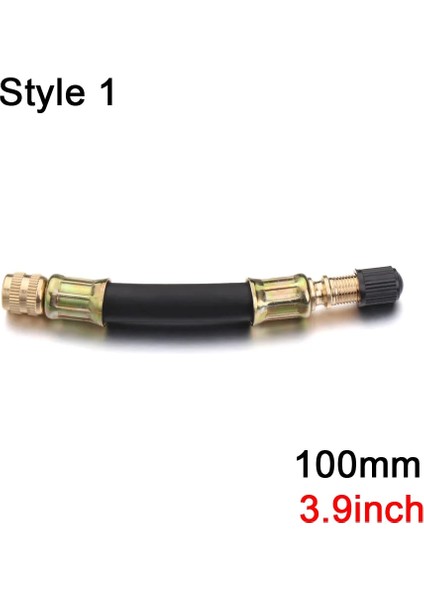 100MM Stil 1 Stil Xiaomi Mijia Scooter Için Ortable Genişletilmiş Silikon Nozullar Scooter Vana Adaptörü Elektrikli Scooter Kaykay Bisiklet (Yurt Dışından)