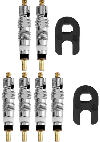 4 Adet Tarzı Fransız Presta Bisiklet Lastiği Bisiklet Lastik Vana Çekirdekleri Vana Çekirdeği Temizleme Aracı Bisiklet Anahtarı Aksesuarları Bisiklet Tamir Aracı (Yurt Dışından)
