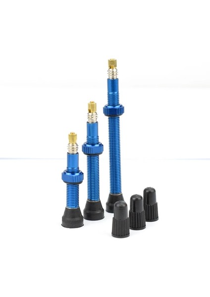 60MM Kırmızı 1 Çift Stili Bisiklet 1 Çift Presta Vana Yol Mtb Bisiklet Tubeless Lastikler Pirinç Çekirdek Alaşım Kök Tubeless Mastik (Yurt Dışından)