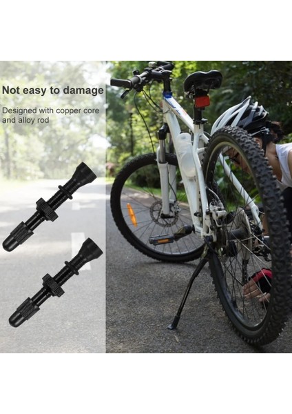 Mavi 54MM Stili 2 Adet Bisiklet Lastik Vanalar Bisiklet Kök Alaşım Çekirdek Tubeless Dağ Yol Bisikleti Vakum Memesi, mm (Yurt Dışından) indirimleri