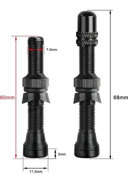 Av 60MM Kırmızı Stil Bisiklet 1 Çift mm Schrader Av Vana Yol Için Tubeless Jant Alaşımlı Kök Pirinç Çekirdek Nipel Bisiklet Dıy Aksesuarları (Yurt Dışından) modelleri