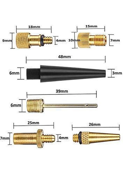 14 Adet Bir Set Tarzı Bakır Şişirme Pompası Nozul Kiti Presta Schrader Valf Adaptörü Tüp Bisiklet Valf Adaptörleri Yol ve Mtb ve Fixie Bisiklet Lastiği Pompası (Yurt Dışından)