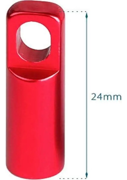 Kırmızı Stil 2'si 1 Arada Tubeless Lastik Valf Fransız Valf Kapağı Valf Kök Tapası, Valf Çekirdeği Temizleme Aracı ile (Yurt Dışından)