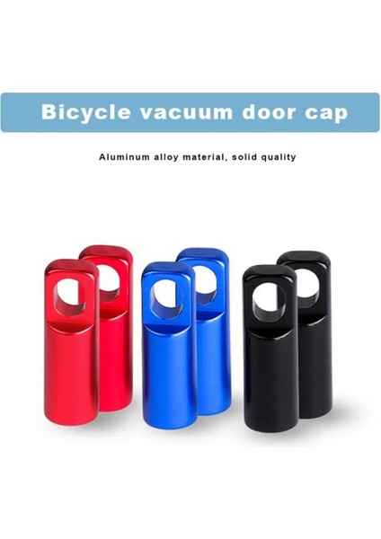 Kırmızı Stil 2'si 1 Arada Tubeless Lastik Valf Fransız Valf Kapağı Valf Kök Tapası, Valf Çekirdeği Temizleme Aracı ile (Yurt Dışından) fiyatları