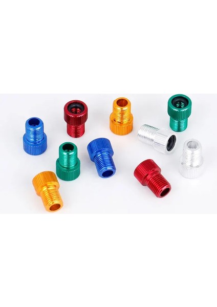 Kırmızı 4 Adet Tarzı Deemount Lot Döngü Nozulu Schrader Presta Değiştirme Eloksallı Alaşımlı Fv Av Adaptörü Pompalama Için Bisiklet Vana Parçaları Fv (Yurt Dışından)
