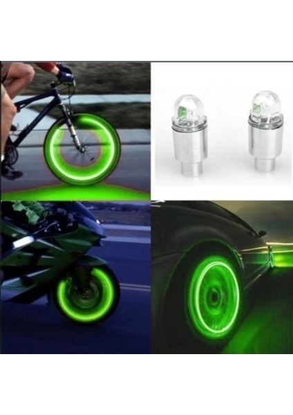 Mavi Stil Ar Lastik Vana Kapağı Işık Hareket Sensörü Motosiklet Bisiklet Kamyon Tekerlek Dekorasyon Neon Strobe LED Işık Su Geçirmez Ampul (Yurt Dışından)