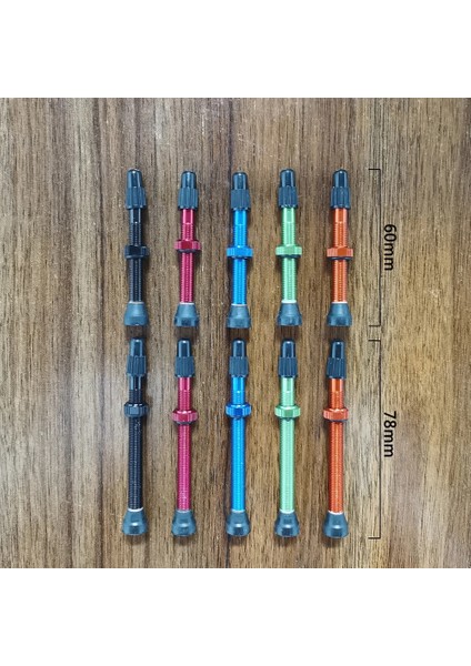 Turuncu 60MM Tarzı 1 Parça Bisiklet Tubeless Valf Presta Tüpsüz Valf mm Yol Bisikleti Için Uzunluk Tüp Yok Jant (Yurt Dışından)