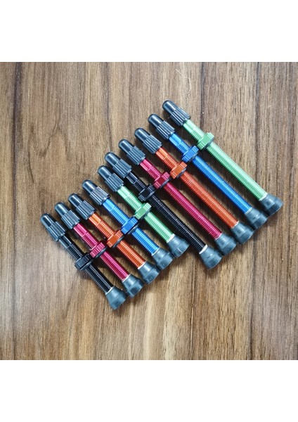 Turuncu 60MM Tarzı 1 Parça Bisiklet Tubeless Valf Presta Tüpsüz Valf mm Yol Bisikleti Için Uzunluk Tüp Yok Jant (Yurt Dışından)