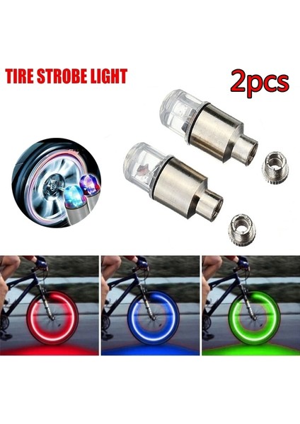 Kırmızı Stil Ar Lastik Vana Kapağı Işık Hareket Sensörü Motosiklet Bisiklet Kamyon Tekerlek Dekorasyon Neon Strobe LED Işık Su Geçirmez Ampul (Yurt Dışından)