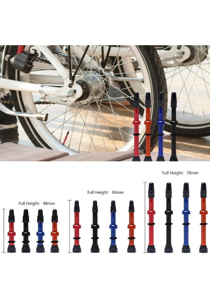 78 mm Siyah 2 Adet Tarzı 1 Pair mm Bisiklet Presta Vana Yol Mtb Bisiklet Tubeless Lastikler Pirinç Çekirdek Alaşım Kök Tubeless Mastik Uyumlu (Yurt Dışından)