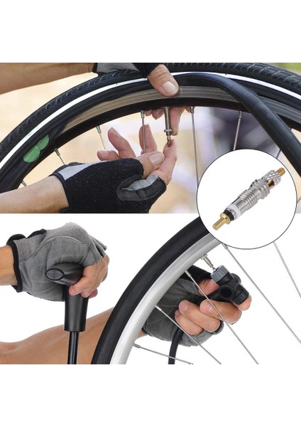 Siyah 6 Adet Tarzı Pcs Presta Valf Pirinç Çekirdek Aracı Mtb Yol Bisikleti Tüpleri Onarım Lastiği Servis Parçaları Bisiklet Lastiği Hava Valfi W Opsiyonel Parçalar (Yurt Dışından)